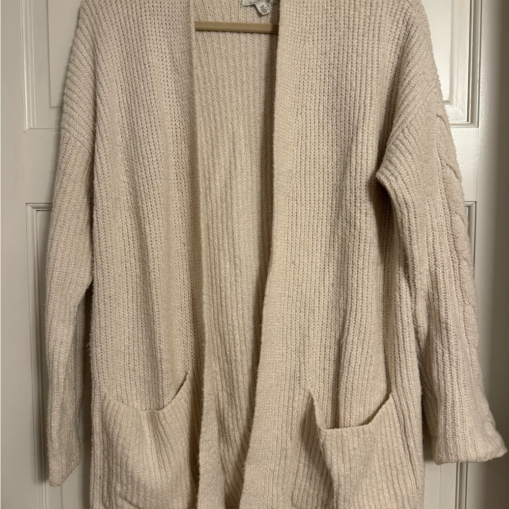 Lucky Brand Ivory Knit Cardigan